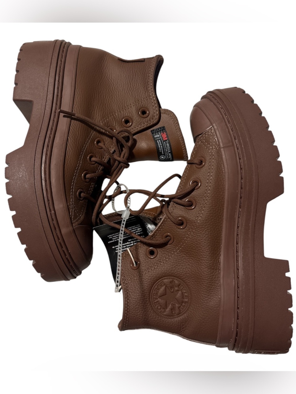 Converse- Women’s Chuck Taylor All Star Lugged Heel Platform in Brown Leather